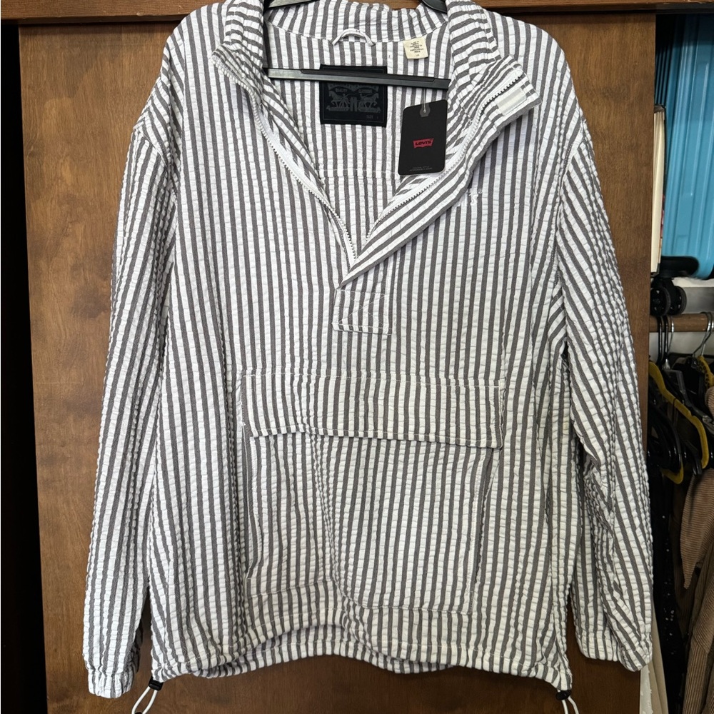 Levi Striped Pullover Jacket
